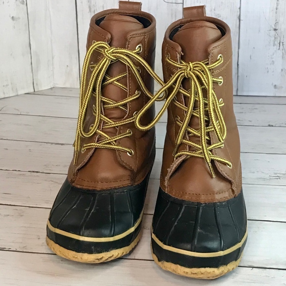 Route 66 Leather and Manmade Duck Boots